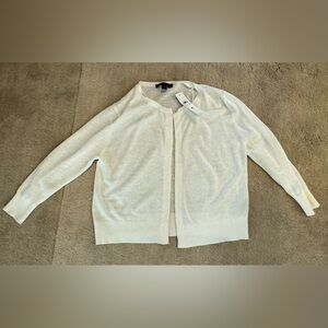 New with tags Ann Taylor white cardigan XS